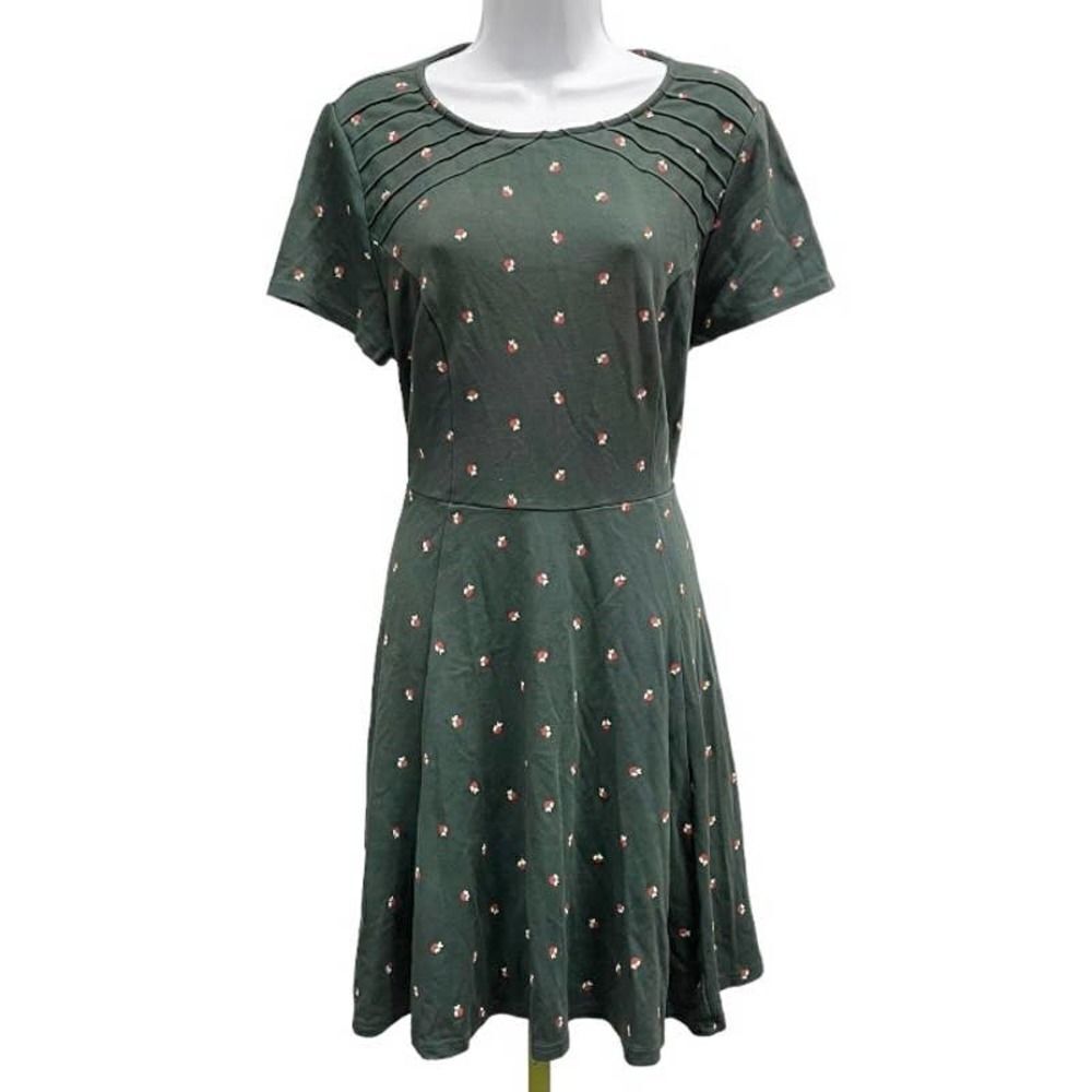 Unique Vintage x Gwinnie B Apple Teacher Fit Flare Dress Size XL